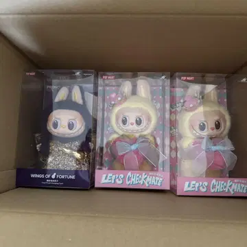 POPMART CHECKMATE&WINGS OF FORTUNE 3개 세트