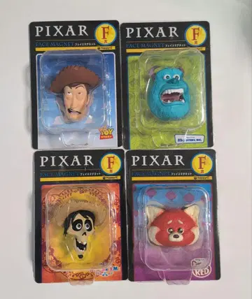 Happy 복권 PIXAR 픽사 F상 페이 마그넷 4개 세트