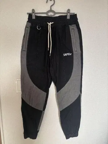 SAPEur (사풀) 데님 팬츠 데님 트랙 팬츠 블랙