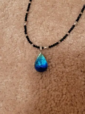 OKINAWAN JEWELRY 목걸이 파란색