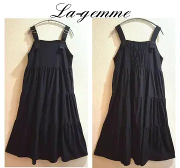 새상품 La-gemme 티어드 롱 살로펫 스커트 SIZE L