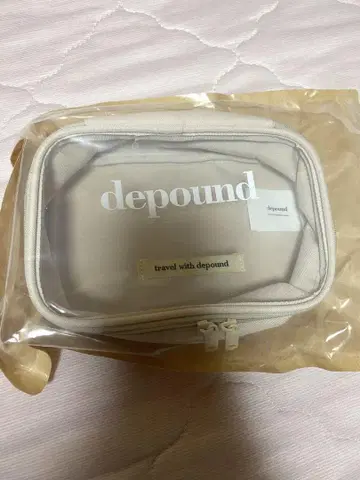 depound 디파운드 화장품 파우치 베이지 미사용 새상품