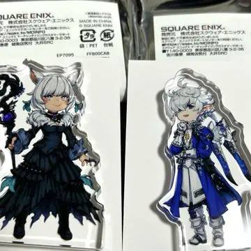 2개 세트 FF14 알피노 아크릴 블록 아크릴 스탠드