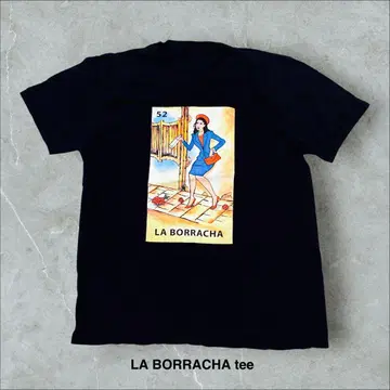 LA BORRACHA 멕시코 티셔츠 타로 아트 그래픽