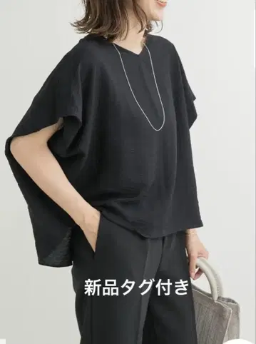 URBAN RESERCH DOORS 백 턱 코쿤 블라우스