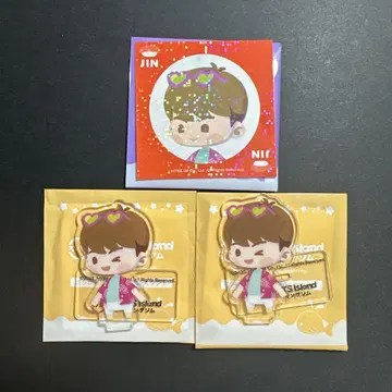 스시로 BTS 인더솜 아크릴 스탠드 & 스티커 세트 JIN