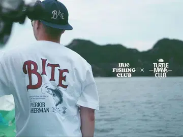 BITE 티셔츠 IRIE FISHING CLUB 콜라보 L 사이즈