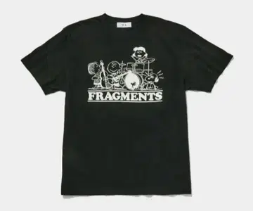 사이즈 M VA TOKYO 스누피 FRAGMENTS 티셔츠 BLACK