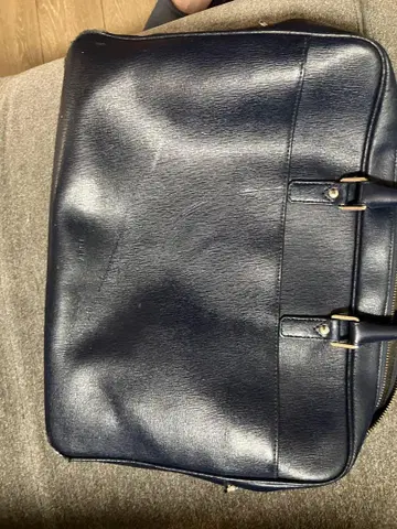 Furla 네이비 가죽 비즈니스 백 남성용