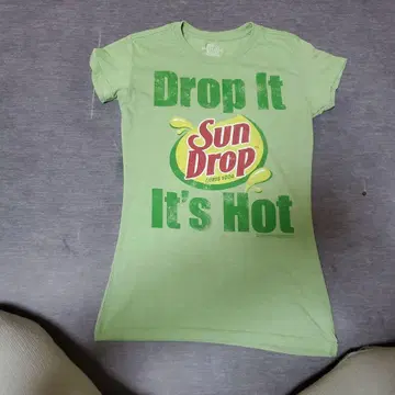 Sun Drop 티셔츠 M 사이즈 라이트 그린
