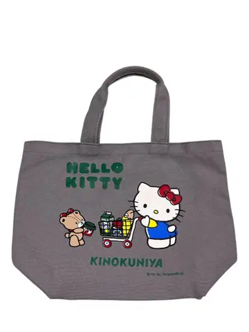 기이쿠니야 KINOKUNIYA 키티 한정판 토트 미사용 그레이