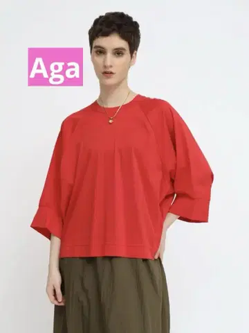 Agax 노리다케 레드 티셔츠 미사용품 사이즈 9호 정가 12500엔