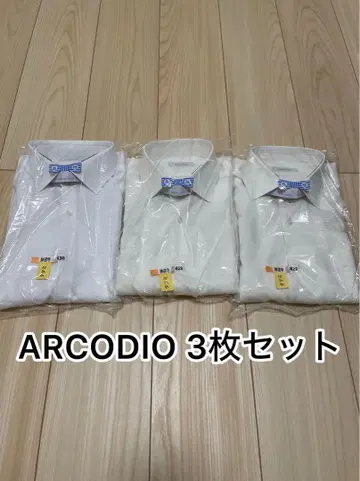 ARCODIO 화이트 긴팔 셔츠 3장 세트