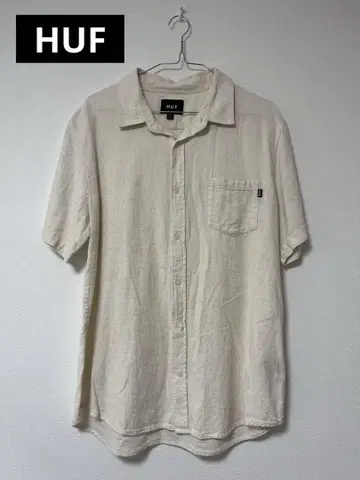 HUF 반팔 셔츠 M 아이보리