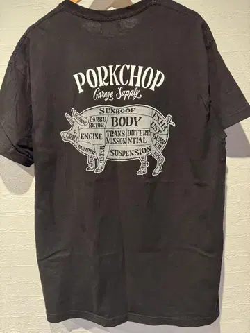 포크찹 PORKCHOP 티셔츠 PORK BACK TEE XL