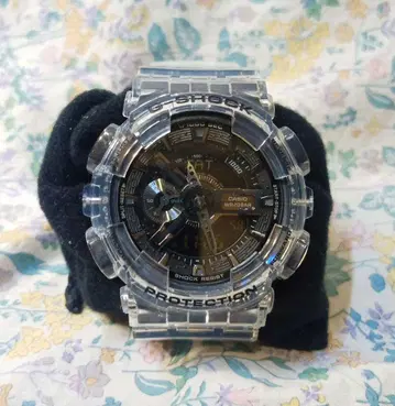 G-SHOCK GA-110 투명 x 블랙 x 실버 아날로그