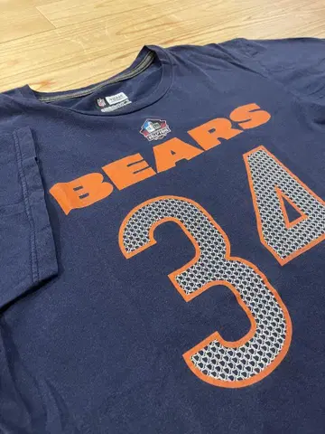 NFL 시카고 베어스 티셔츠 사이즈 L 등번호 34 월터 페이튼