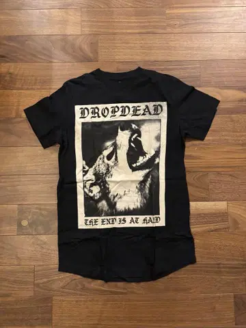 DROPDEAD 울프 티셔츠 S 사이즈