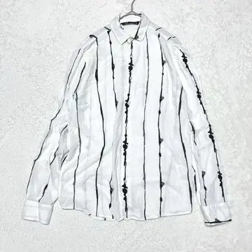ZARA 자라 긴팔 셔츠 화이트 M 시어 시스루 캐주얼