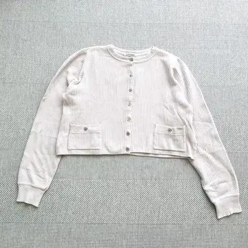 새상품급 숏 가디건(F) 크리미 코튼 오가닉 코튼 겉옷