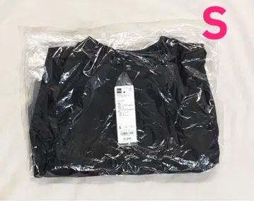 새상품 지유 버블 헴 풀오버 슬리브리스 블랙 S 검정 지유