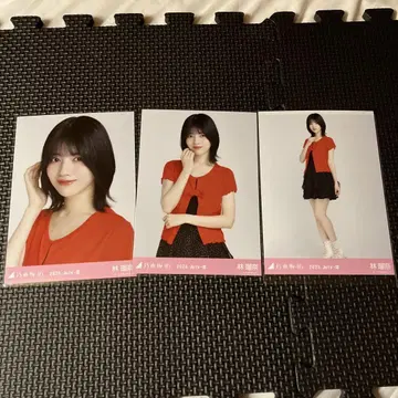 노기자카46 브로마이드 프릴 미니 스커트 하야시 루나 컴프