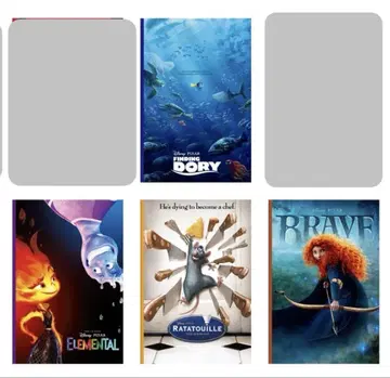 Happy 복권 Pixar 픽사 H상 엽서 북 4종 세트