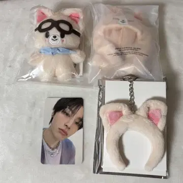 스키즈 아이엔 봉제 인형 폭시니 머리띠 10cm 파이롯트