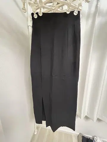 nairo 블랙 타이트 스커트 슬릿