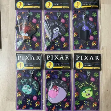 PIXAR 제일복권 J상 러버 참 인사이드 헤드 6개 세트