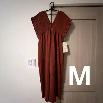 시마무라 셔링 원피스 M 오렌지
