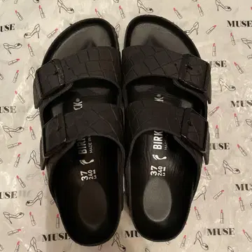 BIRKENSTOCK 애리조나 샌들 37 블랙 새상품