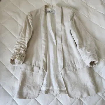 ZARA 자켓 XS 린넨 오버 사이즈 골프 비치 심플