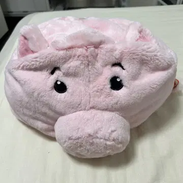 돼지 얼굴 디자인 플리스 모자 58cm