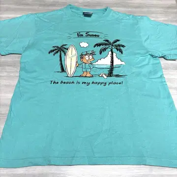 I'm Doraemon 오키나와 한정판 티셔츠 스네오 서핑 터콰이즈 M