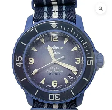 스와치 Blancpain Fifty Fathoms Scuba 네이비