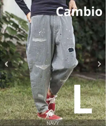 CAMBIO(캄비오) Hickory Denim 페인터 팬츠 L