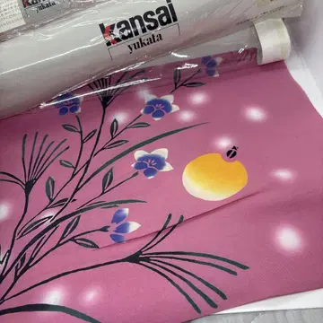 KANSAI 유카타 옷감 코마 실 도서 염색 퀸 사이즈 야마모토 간사이