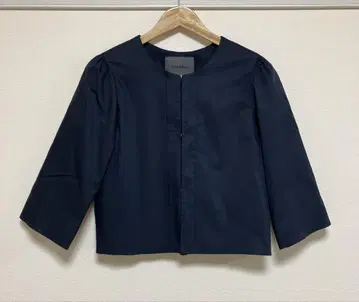 spick&span 스픽 앤 스팬 노카라 자켓 네이비