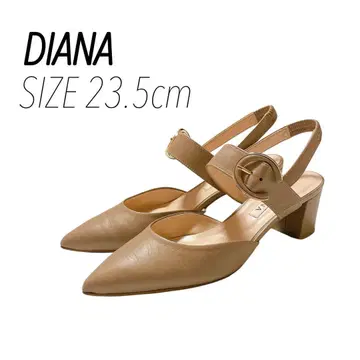 [가격 인하] DIANA 다이애나 백 벨트 펌프스 베이지