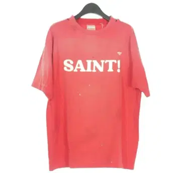 SAINT! 프린트 티셔츠 빨간색