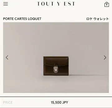 TOUT Y EST 로케 지갑 미사용