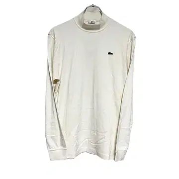 미사용 새상품 LACOSTE 3 코튼 모크넥 컷소 아이보리