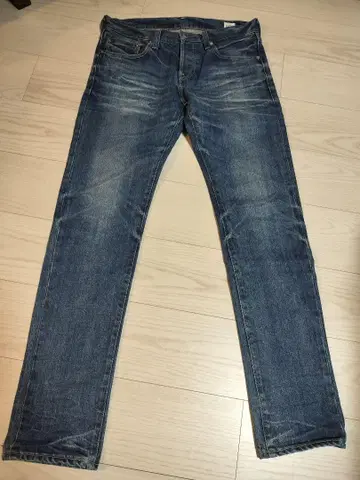 스트레이트 데님 다크 블루