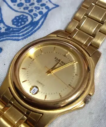 D6327 sabona 남성용 드레스 워치 새상품 배터리