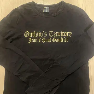 Jean's Paul Gaultier 호일 프린트 롱 T