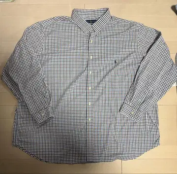 Ralph Lauren 빅 사이즈 체크 무늬 긴팔 셔츠