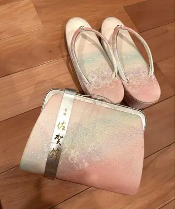 기모노 가방과 조리 세트