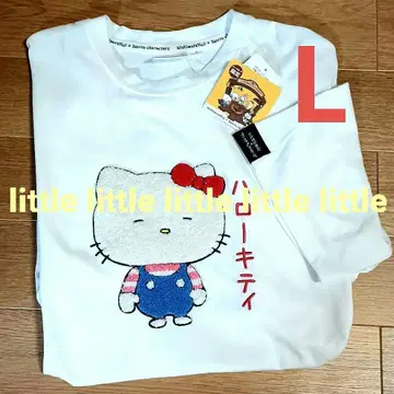돈키 니시무라 유우지 콜라보 키티 자수 산리오 반팔 티셔츠 L