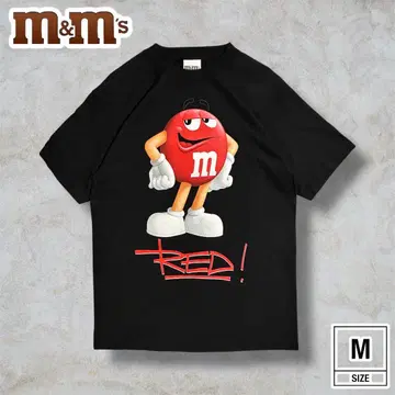 구제 의류] 새상품급 m&m's 엠앤엠즈 캐릭터 티셔츠 블랙 M